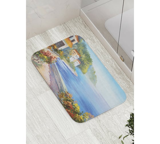 Коврик противоскользящий JoyArty "Дорога над морем" для ванной, сауны, бассейна, bath_9278 1