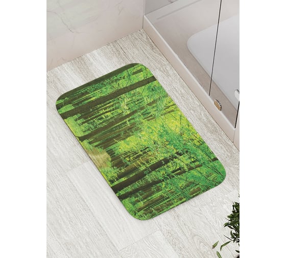 Коврик противоскользящий JoyArty "Зеленая тропа" для ванной, сауны, бассейна, bath_9347 1