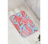 Коврик противоскользящий JoyArty "Прикосновение фламинго" для ванной, сауны, бассейна, bath_9438