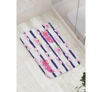 Коврик противоскользящий JoyArty "Карнавальные цветы" для ванной, сауны, бассейна, bath_9461