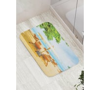 Коврик противоскользящий JoyArty "Пустующий пляж" для ванной, сауны, бассейна, bath_9359