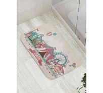 Коврик противоскользящий JoyArty "Цирковое веселье" для ванной, сауны, бассейна, bath_9500