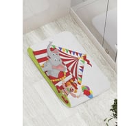 Коврик противоскользящий JoyArty "Цирковой слон" для ванной, сауны, бассейна, bath_9510