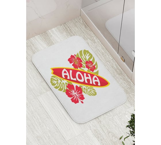 Коврик противоскользящий JoyArty "Фестивал Алоха" для ванной, сауны, бассейна, bath_9684 1