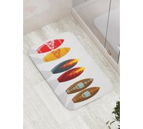 Коврик противоскользящий JoyArty "Парные серфы" для ванной, сауны, бассейна, bath_9697