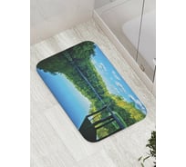 Коврик противоскользящий JoyArty "Лестница в реку" для ванной, сауны, бассейна, bath_9530
