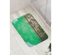 Коврик противоскользящий JoyArty "Неприступный берег" для ванной, сауны, бассейна, bath_9524