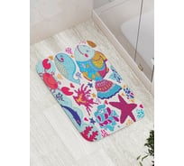 Коврик противоскользящий JoyArty "Подводное счастье" для ванной, сауны, бассейна, bath_9514