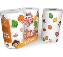 Бумажные полотенца World Cart Осень, Kartika Collection, 2-х слойные, 2 рулона/70 листов AUM-KT-01