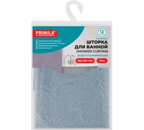 Шторка для ванной PRIMILA EVA, 180x180см, кольца в комплекте, СЕРАЯ ГОЛОГРАФИЯ, 700104