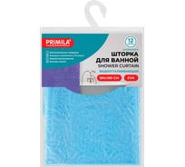 Шторка для ванной PRIMILA EVA, 180x180см, кольца в комплекте, СИНЯЯ ГОЛОГРАФИЯ, 700103