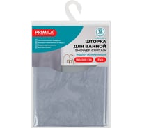 Шторка для ванной PRIMILA EVA, 180x200см, кольца в комплекте, СЕРЫЕ ЛИНИИ, 700107