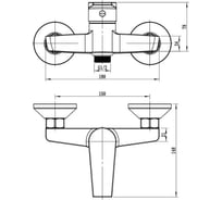 Смеситель для душа ESKO Budapest без аксессуаров, арт. BT80