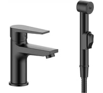 Смеситель ESKO Budapest black с гигиеническим душем, с аксессуарами, арт. BT27HB