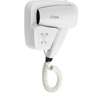 Фен для волос в ванную комнату GFmark с боковым креплением, с розеткой, 1200W 6810