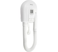 Фен для волос с гибким шлангом, в ванную комнату с регулировкой температуры потока воздуха, с РОЗЕТКОЙ, 800Вт GFmark 6822