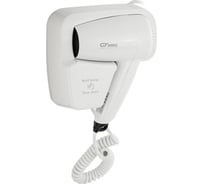 Фен для волос в ванную комнату, с боковым креплением, 1200Вт, корпус из высокопрочного АБС пластика, цвет БЕЛЫЙ. GFmark 6815