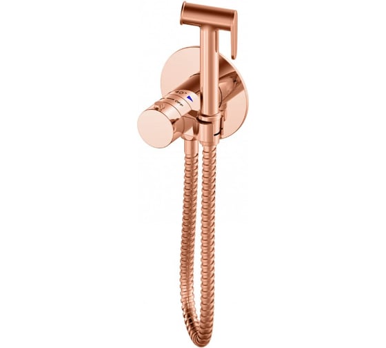Смеситель с гигиеническим душем и термостатом встраиваемый Wonzon & Woghand Розовое золото WW-88829909-RG 1