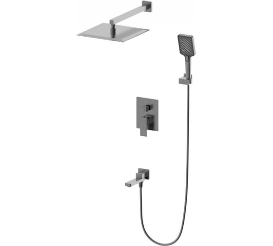 Душевая система встраиваемая Wonzon & Woghand CUBE 2.0, Темный графит WW-88939068-BGM 1