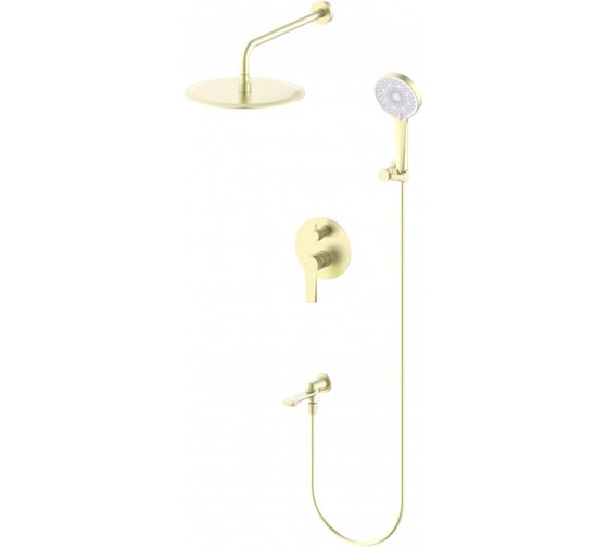 Душевая система встраиваемая Wonzon & Woghand BRILLIANT Брашированное золото WW-88939079-BG 1