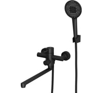 Смеситель для ванны RUSH с длинным поворотным изливом Melos черный SUS1101-51Bl SUS1101-51Black