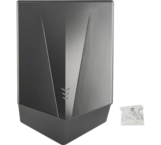 Сушилка для рук GFmark V-windblade - NEW, 1300 W, корпус из высокопрочного АБС пластика, серый 6855-S