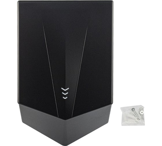 Сушилка для рук GFmark V-windblade NEW, 1300 W, корпус из высокопрочного АБС пластика, черный 6855-B
