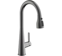 Смеситель для кухни BELZ выдвижной излив, нержавеющая сталь, оружейная сталь B74816- B74816-3