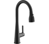 Смеситель для кухни BELZ выдвижной излив, нержавеющая сталь, черный B74816-7