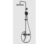 Душевая система с изливом RUSH Melos графит SUS1101-40Grey