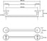 Держатель для полотенец BEMETA AMBER 450 мм 155204022 2