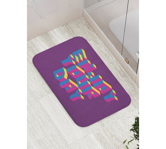 Коврик противоскользящий JoyArty "Наслаждайся днем" для ванной, сауны, бассейна, bath_27050 1
