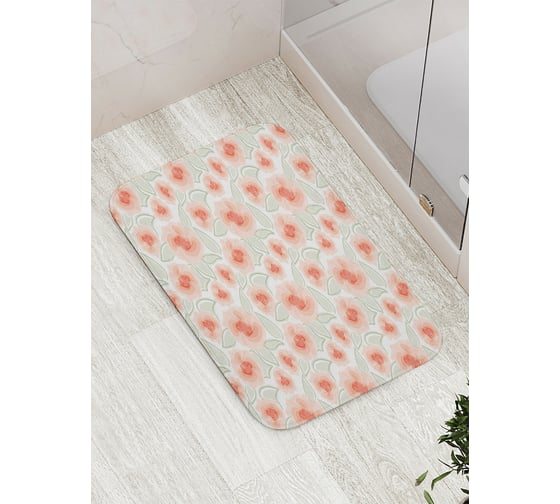 Коврик противоскользящий JoyArty "Лежащие цветы" для ванной, сауны, бассейна, bath_28342 1