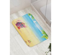 Коврик противоскользящий JoyArty "Корзина пляжника" для ванной, сауны, бассейна, bath_28517