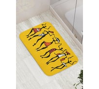 Коврик противоскользящий JoyArty "Время танцев" для ванной, сауны, бассейна, bath_23237