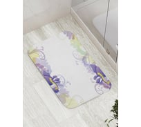 Коврик противоскользящий JoyArty "Композиция ириса" для ванной, сауны, бассейна, bath_34045