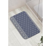 Коврик противоскользящий JoyArty "Цветочные клетки" для ванной, сауны, бассейна, bath_28018