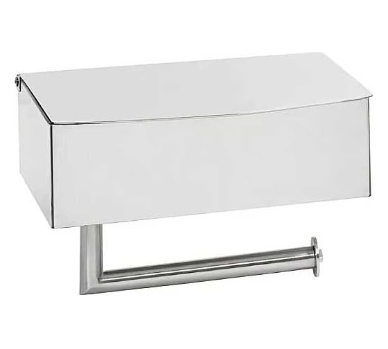 Держатель туалетной бумаги с полочкой BEMETA нерж. сталь, мат 101012175 1