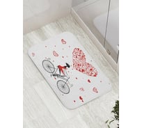 Коврик противоскользящий JoyArty "Романтика и прогулка" для ванной, сауны, бассейна, bath_28153