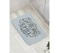 Коврик противоскользящий JoyArty "Трудолюбие и скромность" для ванной, сауны, бассейна, bath_28889