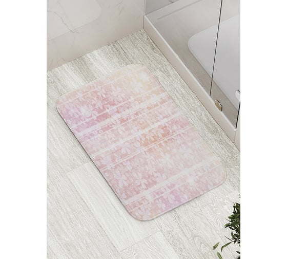 Коврик противоскользящий JoyArty "Цветочное полотно" для ванной, сауны, бассейна, bath_35524 1