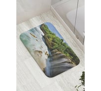 Коврик противоскользящий JoyArty "Мощный водопад" для ванной, сауны, бассейна, bath_28117