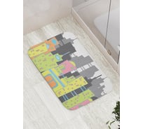 Коврик противоскользящий JoyArty "Графический мегаполис" для ванной, сауны, бассейна, bath_29112