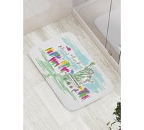 Коврик противоскользящий JoyArty "Красочный Нью-Йорк" для ванной, сауны, бассейна, bath_26422