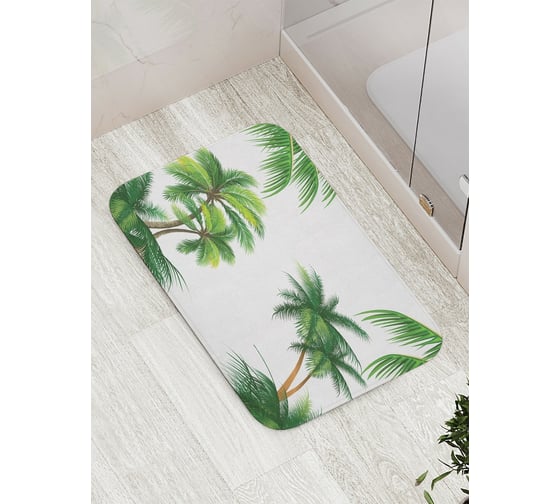 Коврик противоскользящий JoyArty "Пальмы" для ванной, сауны, бассейна, bath_29047