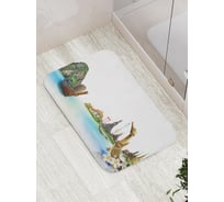 Коврик противоскользящий JoyArty "Лодки в путешествии" для ванной, сауны, бассейна, bath_4858