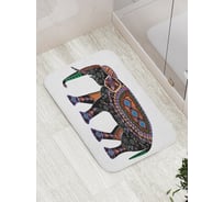 Коврик противоскользящий JoyArty "Слон с узорами" для ванной, сауны, бассейна, bath_5220