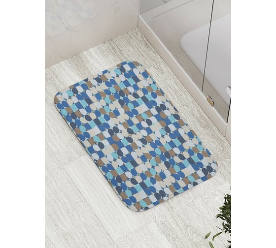 Коврик противоскользящий JoyArty "Мозаичная плитка" для ванной, сауны, бассейна, bath_31356 1