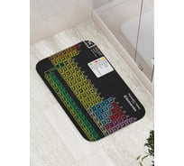 Коврик противоскользящий JoyArty "Химические элементы" для ванной, сауны, бассейна, bath_1424