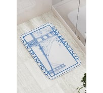 Коврик противоскользящий JoyArty "Печать Сан-Франциско" для ванной, сауны, бассейна, bath_5397